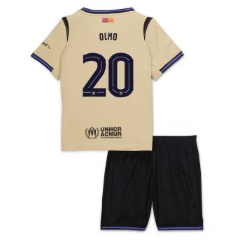Billige Fotballdrakt Barcelona Dani Olmo #20 Replika Bortedraktsett Barn 2025-26 Kortermet (med bukser)